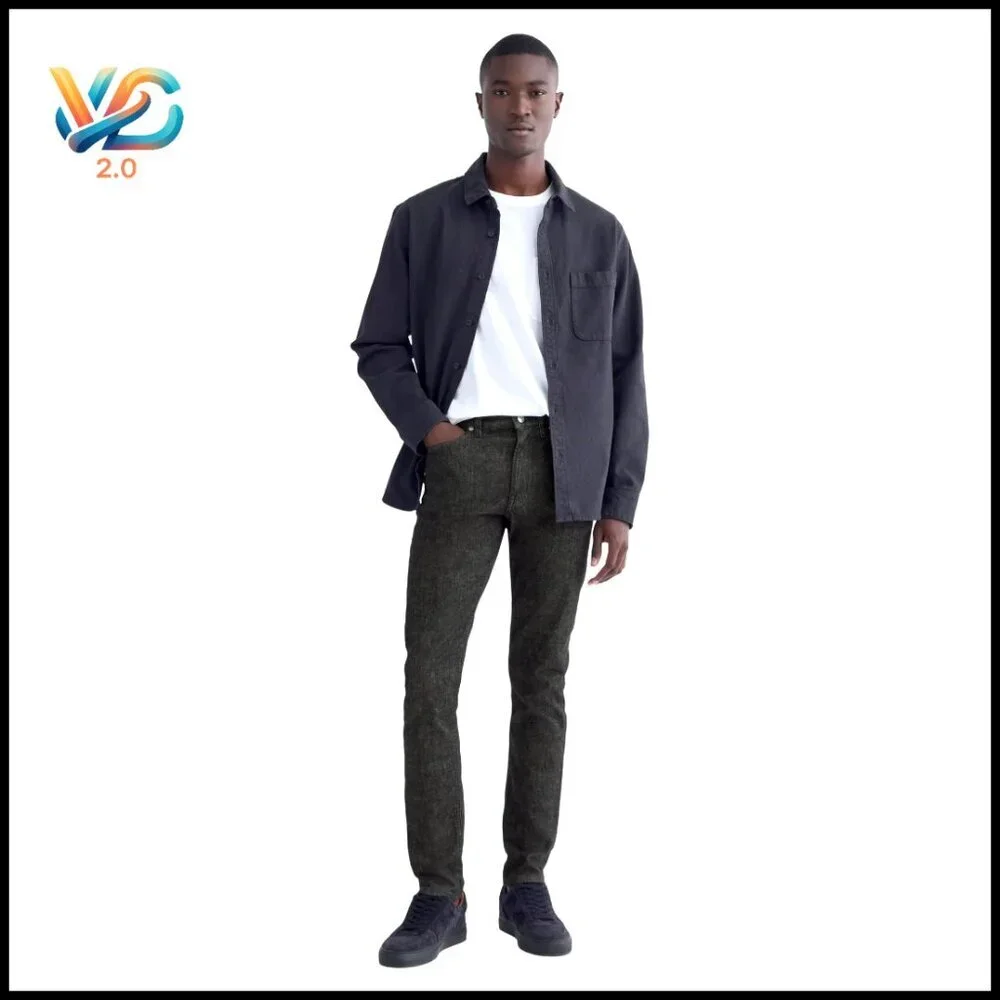 Slim Fit Selvedge Denim‎ Jeans Classic Minimal Tapered Leg Stretch Comfort